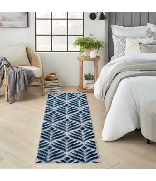 Nourison Aloha Blue Rug ALH35 2 ft. 3 in. X 8 ft. Rect. - Rugs Town Nourison Aloha Blue ALH35 2 ft. 3 in. X 8 ft. Rect. Rug