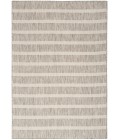 Nourison Positano Grey Ivory POS03 6 ft. X 9 ft. Rect. Rug
