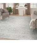 Nourison Astra Machine Washable Light Grey ASW11 9 ft. X 12 ft. Rect. Rug