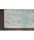 Nourison Astra Machine Washable Blue Ivory ASW07 2 ft. 2 in. X 8 ft. Rectangle Rug