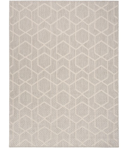 Nourison Horizon Indoor/Outdoor Grey HOZ01 4 ft. X 6 ft. Rect. Rug