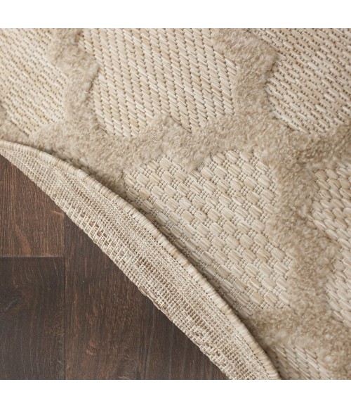 Nourison Easy Care Cream NES01 6 ft. X Round Rug
