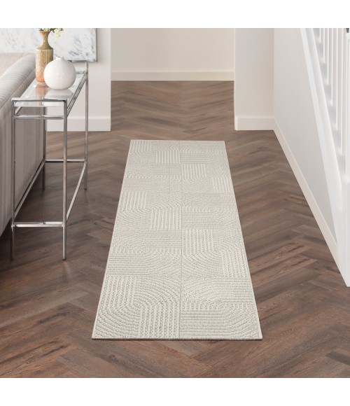Nourison Natural Texture Ivory NTX02 8 ft. Rect. Rug