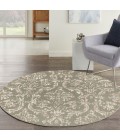 Nourison Jubilant Olive JUB09 5 ft. 3 in. X Round Rug