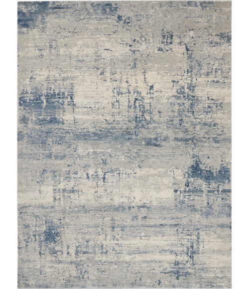 Nourison Rustic Textures Area Rug RUS10-Ivory/Blue