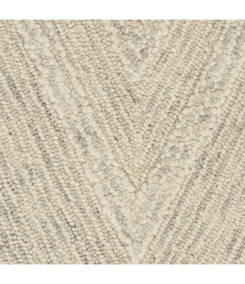 Nourison Interlock Ivory/Grey ITL04 4 ft. X 6 ft. Rect. Rug