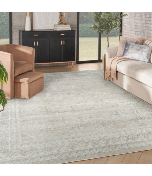Nourison Dekor Ivory Beige DEK01 7 ft. 10 in. X 9 ft. 10 in. Rect. Rug
