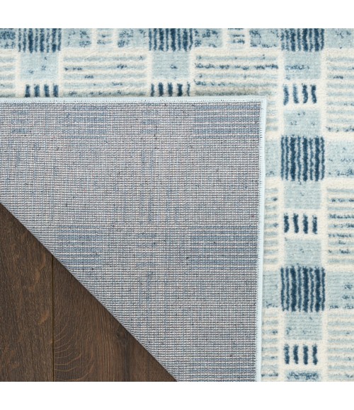 Nourison Nordic Blue NRC14 8 ft. X 10 ft. Rect. Rug