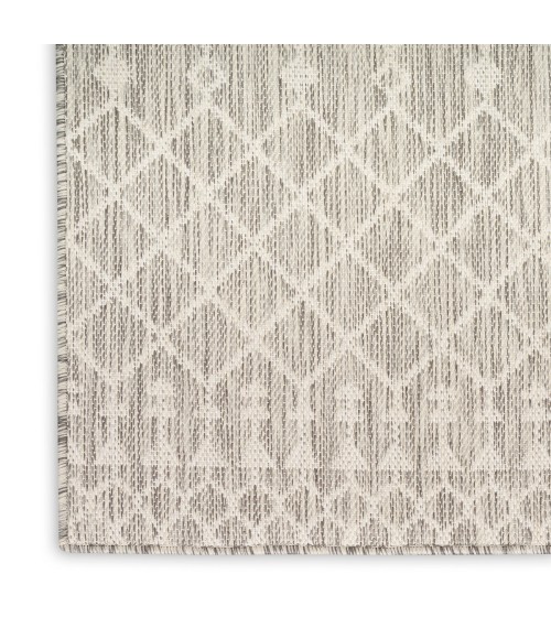 Nourison Positano Light Grey POS02 9 ft. X 12 ft. Rect. Rug