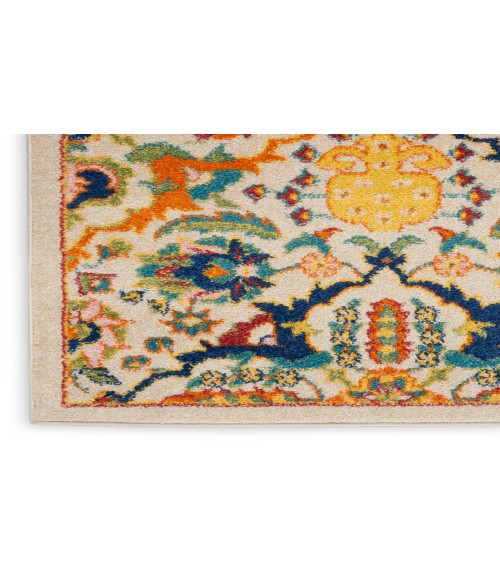 Nourison Allur Ivory Multicolor ALR03 2 ft. 3 in. X 12 ft. Rectangle Rug