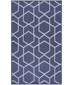 Nourison Horizon Indoor/Outdoor Navy HOZ01 3 ft. X 5 ft. Rect. Rug