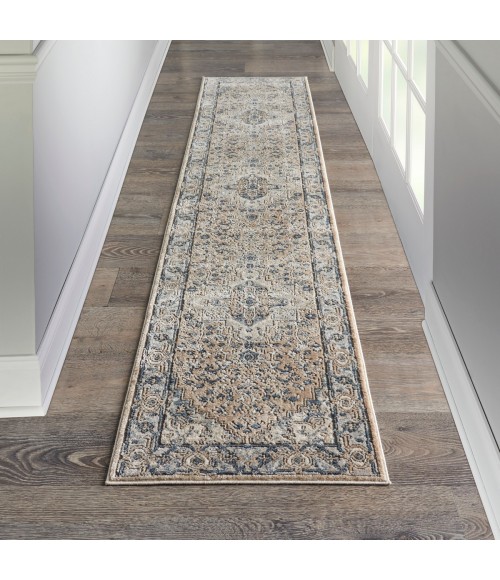 Nourison Quarry Beige Grey QUA05 6 ft. Rect. Rug