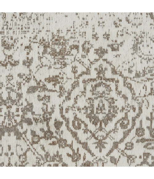 Nourison Damask White DAS06 6 ft. x 9 ft. Rect. Rug
