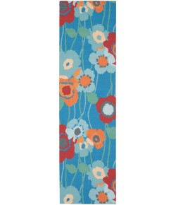 Nourison Wav01/Sun & Shade - Snd27 Bluebell Area Rug 2 ft. 3 in. X 8 ft. Runner