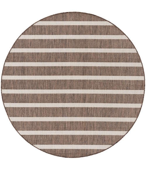 Nourison Positano Natural Ivory POS03 6 ft. X Round Rug