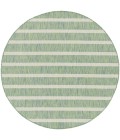 Nourison Positano Blue Green Ivory POS03 6 ft. X Round Rug