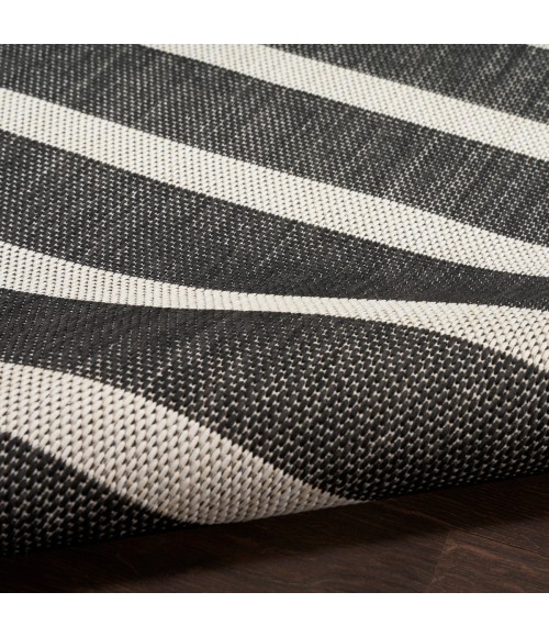 Nourison Positano Black Ivory POS03 5 ft. X 7 ft. Rect. Rug