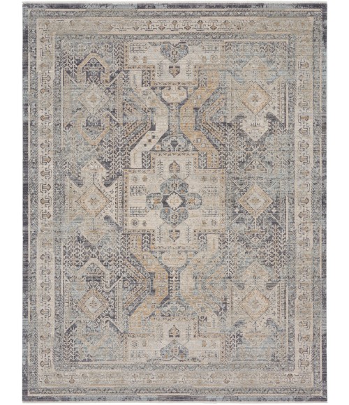 Nourison Nyle Ivory Charcoal NYE01 12 ft. X 15 ft. 9 in. Rect. Rug