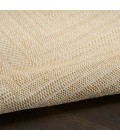 Nourison Tulum Cream TLM04 2 ft. 2 in. X 8 ft. Rect. Rug
