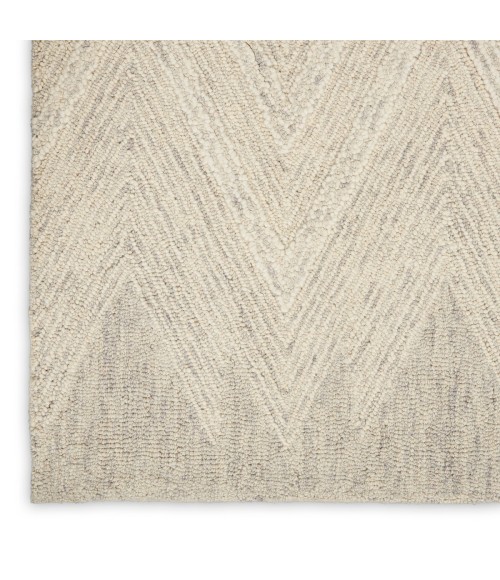 Nourison Interlock Ivory/Grey ITL04 8 ft. X 11 ft. Rect. Rug