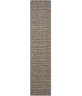 Nourison Tulum Brown TLM01 2 ft. 2 in. X 10 ft. Rect. Rug