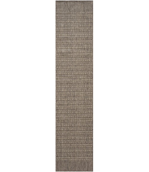 Nourison Tulum Brown TLM01 2 ft. 2 in. X 10 ft. Rect. Rug