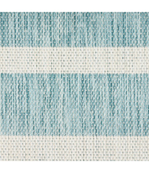 Nourison Positano Aqua Ivory POS03 6 ft. X 9 ft. Rect. Rug