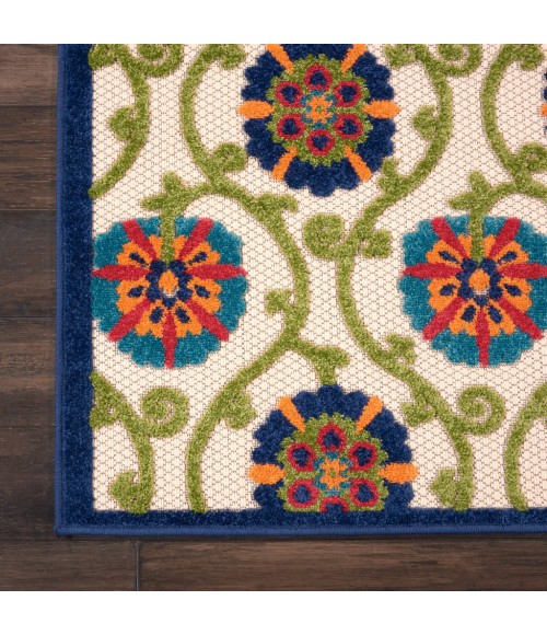 Nourison Aloha Area Rug ALH19-Blue/Multicolor