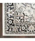 Nourison Dekor Ivory Charcoal DEK08 2 ft. x 4 ft. Rect. Rug