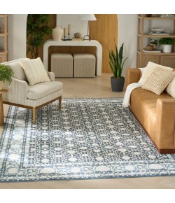 Nourison Grace Blue GCE01 7 ft. 10 in. X 9 ft. 10 in. Rect. Rug