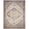 Nourison Home Vintage Washables VWS13 Ivory Purple 7 ft. 10 in. X 9 ft. 10 in. Area Rug