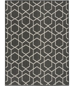 Nourison Horizon Indoor/Outdoor Black HOZ01 6 ft. X 9 ft. Rect. Rug
