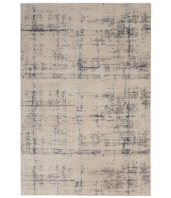 Nourison Rustic Textures - Rus06 Ivory Blue Area Rug 5 ft. 3 X 7 ft. 3 Rectangle