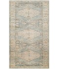 Nourison Astra Machine Washable Silver Blue ASW11 2 ft. 2 in. X 12 ft. Rectangle Rug