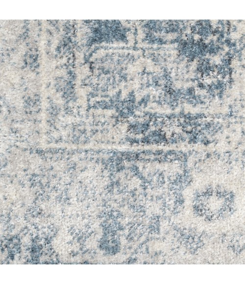 Nourison Astra Machine Washable Area Rug ASW11 Blue/Ivory