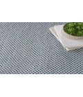 Nourison Courtyard Ivory Blue COU01 8 ft. Square Rug