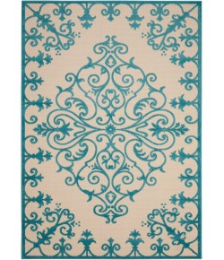 Nourison Aloha - Alh12 Aqua Area Rug 3 ft. 6 X 5 ft. 6 Rectangle
