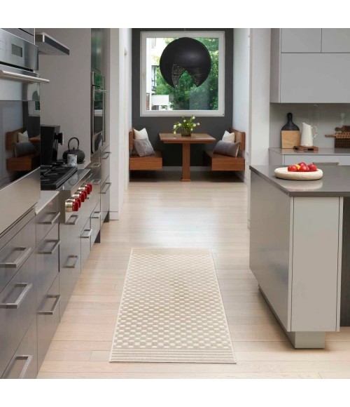 Nourison Care Free Beige CAF02 6 ft. Rect. Rug