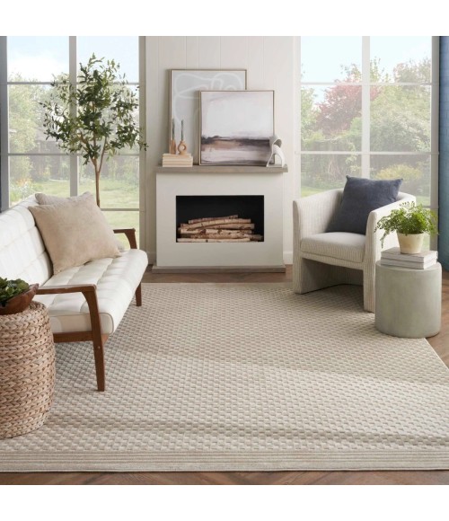 Nourison Care Free Beige CAF02 6 ft. Rect. Rug