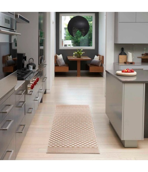 Nourison Care Free Brown CAF02 8 ft. X 10 ft. Rect. Rug
