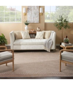 Nourison Care Free Brown CAF02 8 ft. X 10 ft. Rect. Rug