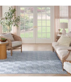 Nourison Care Free Blue CAF03 5 ft. X 7 ft. Rect. Rug