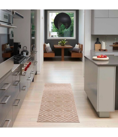 Nourison Care Free Brown CAF03 4 ft. X 6 ft. Rect. Rug