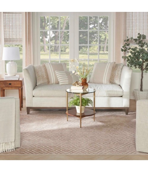 Nourison Care Free Brown CAF03 4 ft. X 6 ft. Rect. Rug