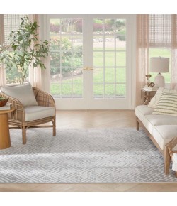 Nourison Care Free Light Grey CAF03 9 ft. X 12 ft. Rect. Rug