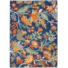 Nourison Allur - Alr09 Navy Multicolor Area Rug 5 ft. 3 X 7 ft. 3 Rectangle