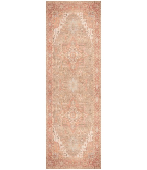 Nourison Vintage Washables Coral Taupe VWS07 2 ft. X 6 ft. Rect. Rug