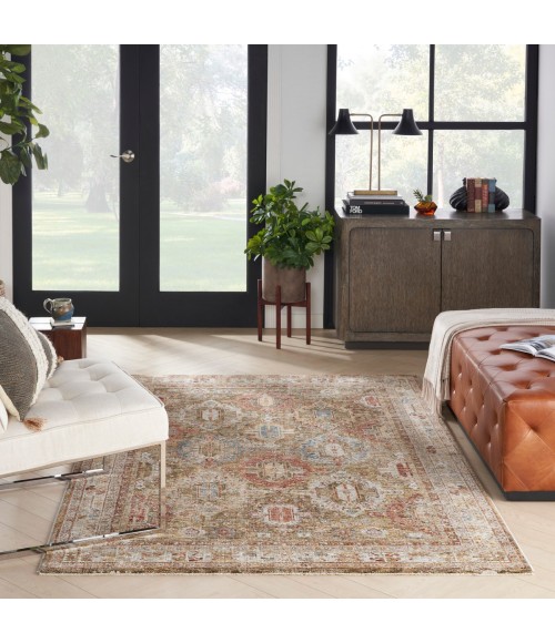 Nourison Petra Green PTR01 5 ft. 3 in. X 7 ft. 8 in. Rect. Rug