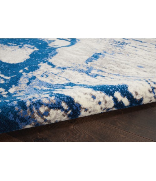 Twilight Area Rug Nourison Twilight Area Rug TWI29 Ivory Blue 8'6" x 11'6"
