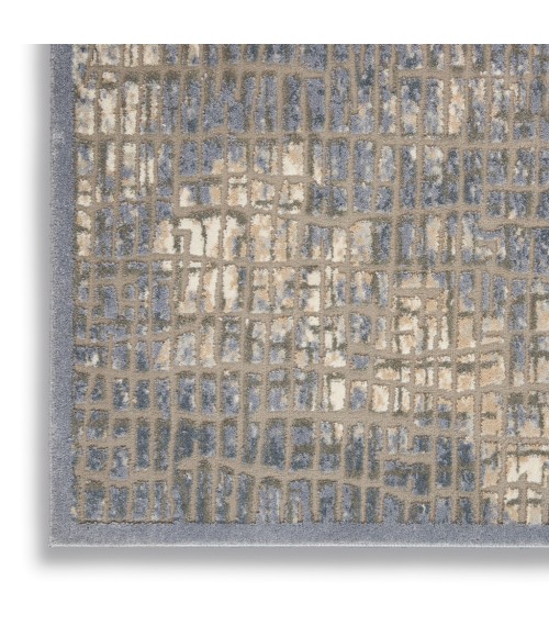 Nourison SAHARA Area Rug kathy ireland Home Sahara Area Rug KI395-Blue/Grey